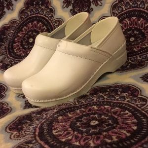 White Dansko Original Clogs